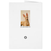 Cirneco dell'Etna Painting - Cute Original Dog Art (Achterkant)