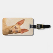 Cirneco dell'Etna Painting - Cute Original Dog Art Bagagelabel (Voorkant horizontaal)