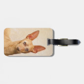 Cirneco dell'Etna Painting - Cute Original Dog Art Bagagelabel (Achterkant horizontaal)