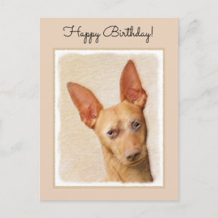 Cirneco dell'Etna Painting - Cute Original Dog Art Briefkaart