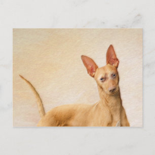 Cirneco dell'Etna Painting - Cute Original Dog Art Briefkaart