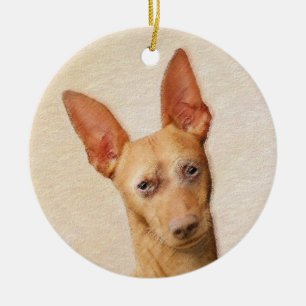 Cirneco dell'Etna Painting - Cute Original Dog Art Keramisch Ornament