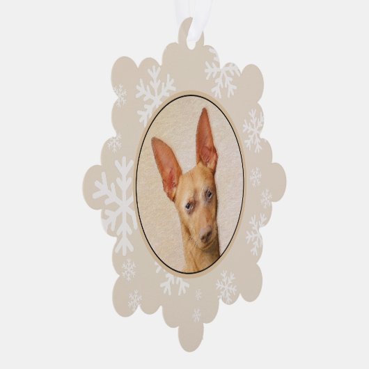 Cirneco dell'Etna Painting - Cute Original Dog Art Ornament Kaart (Rechts)