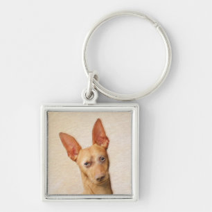 Cirneco dell'Etna Painting - Cute Original Dog Art Sleutelhanger