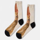 Cirneco dell'Etna Painting - Cute Original Dog Art Sokken (Links)