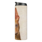 Cirneco dell'Etna Painting - Cute Original Dog Art Thermosbeker (Geroteerd rechts)