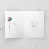 Cirneco dell'Etna, Verjaardagsballonnen Kaart (Binnen)