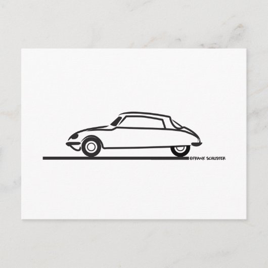 Ciroen DS 21 Pallas Briefkaart (Voorkant)