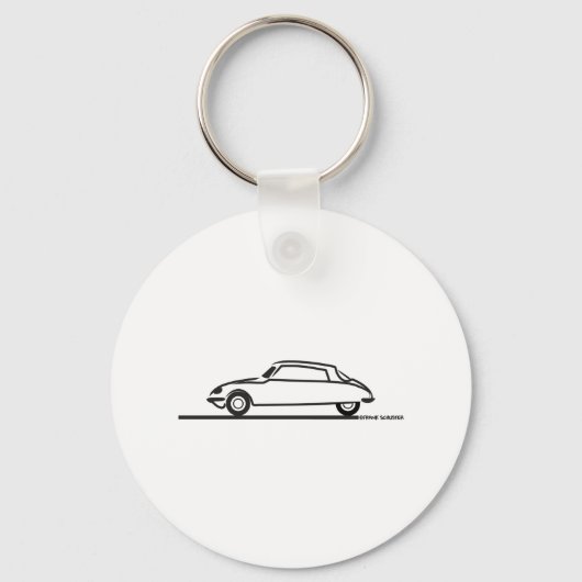 Ciroen DS 21 Pallas Sleutelhanger (Voorkant)