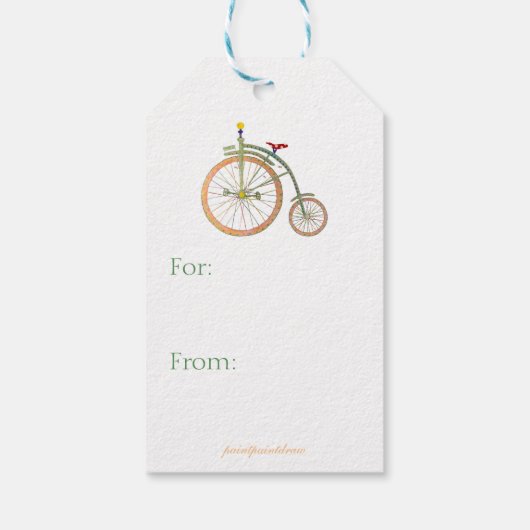 Cirque Bike Gift Label Cadeaulabel (Achterkant)