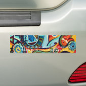 Cirque & cocasseries - kunstontwerp bumpersticker (Op auto)
