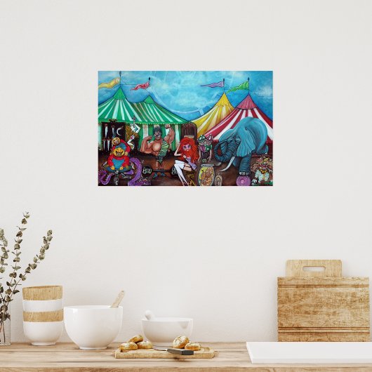 Cirque De Freaks Poster (Keuken)