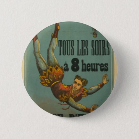Cirque D'Hiver Ronde Button 5,7 Cm (Voorkant)