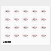 Cirque du Freak, wees een freak!, Cirque du Freak Ronde Sticker (Vel)