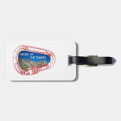 Cirque van de motorklimmer Carabiner Bagagelabel (Achterkant horizontaal)