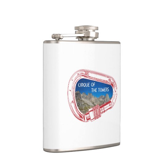 Cirque van de motorklimmer Carabiner Heupfles (Rechts)