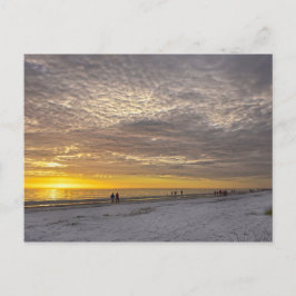 Cirrocumulus Clouds at Fort Myers Beach Sunset, Fl Briefkaart