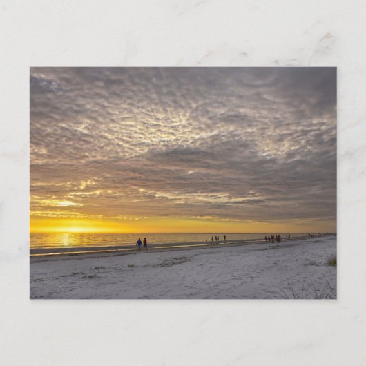 Cirrocumulus Clouds at Fort Myers Beach Sunset, Fl Briefkaart (Voorkant)