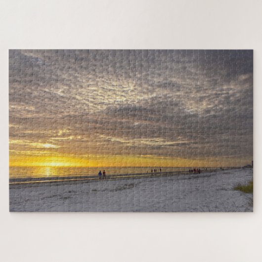 Cirrocumulus Clouds at Fort Myers Beach Sunset, FL Legpuzzel (Horizontaal)