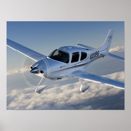 Cirrus boven de wolken poster (Voorkant)