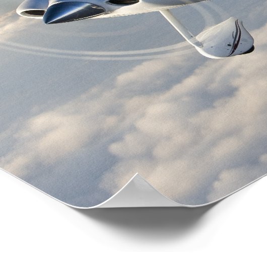 Cirrus boven de wolken poster (Hoek)