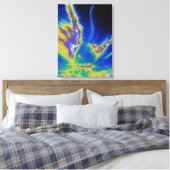Cirrus Clod Formby Beach Card Acrylprint Canvas Afdruk (Insitu (Slaapkamer))