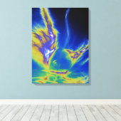 Cirrus Clod Formby Beach Card Acrylprint Canvas Afdruk (Insitu (Houten vloer))