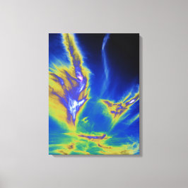 Cirrus Clod Formby Beach Card Acrylprint Canvas Afdruk