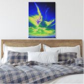 Cirrus cloud-kaart acryldruk canvas afdruk (Insitu (Slaapkamer))
