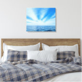 Cirrus Clouds en Water Canvas Afdruk (Insitu (Slaapkamer))
