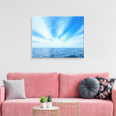 Cirrus Clouds en Water Canvas Afdruk (Insitu (Woonkamer))