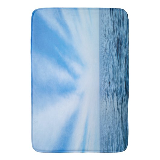 Cirrus Clouds over het Michiganmeer Badmat (Voorkant Verticaal)
