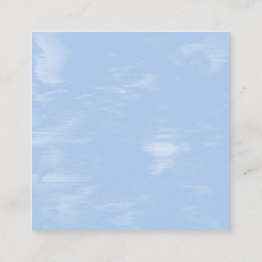 Cirrus Clouds Sieraden Display Kaart Vierkante Visitekaartje (Achterkant)