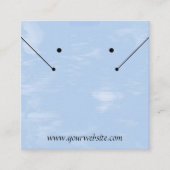 Cirrus Clouds Sieraden Display Kaart Vierkante Visitekaartje (Voorkant)