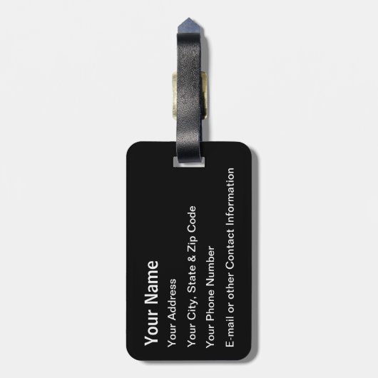 Cirrus SR22 Bagagelabel (Achterkant verticaal)