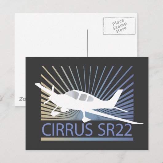 Cirrus SR22 Briefkaart (Voorkant / Achterkant)