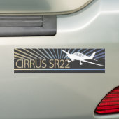 Cirrus SR22 Bumpersticker (Op auto)