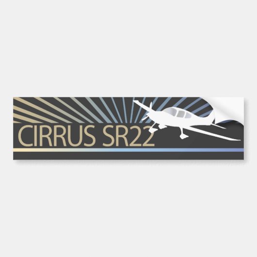Cirrus SR22 Bumpersticker (Voorkant)