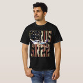 Cirrus SR22 Vliegtuig Vlag van de Verenigde State T-shirt (Voorkant volledig)