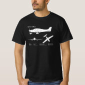 Cirrus SR22 - Vliegtuigblauwdruk Tekenplannen ABD T-shirt (Voorkant)