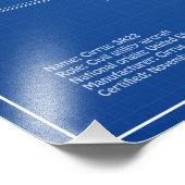 Cirrus SR22 - Vliegtuigblauwdruk Tekenplannen AD Foto Afdruk (Hoek)