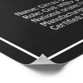 Cirrus SR22 - Vliegtuigblauwdruk Tekenplannen PD Poster (Hoek)