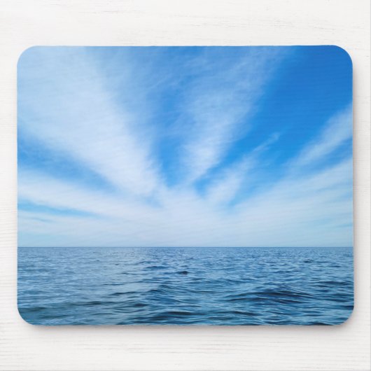 Cirrus wolken boven water muismat (Voorkant)