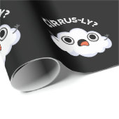Cirrusly Funny Weather Cloud Pun Dark BG Cadeaupapier (Rol Hoek)