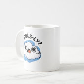 Cirrusly Funny Weather Cloud Pun Koffiemok (Voorkant links)