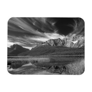 Cirruswolken boven Waterfowl Lake, Banff Magneet