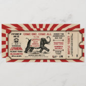 Cirus Baby shower Ticket Uitnodigingen Luier Raffl (Voorkant / Achterkant)