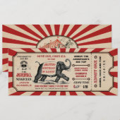 Cirus Birthday Party Ticket Invitations Raffle Kaart (Voorkant / Achterkant)