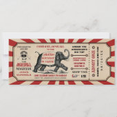 Cirus Birthday Party Ticket Invitations Raffle Kaart (Voorkant)