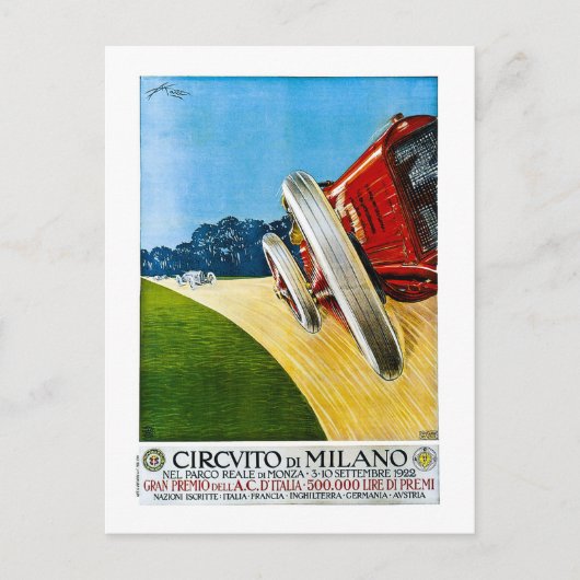 Cirvito De Milano 1922 Briefkaart (Voorkant)